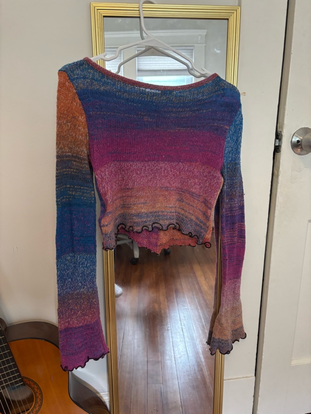 Urban Outfitters Space-Dye Knit Seamed Top S - Picture 2 of 4